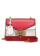 WOMEN CONTRAST COLORS FLAP BAG 